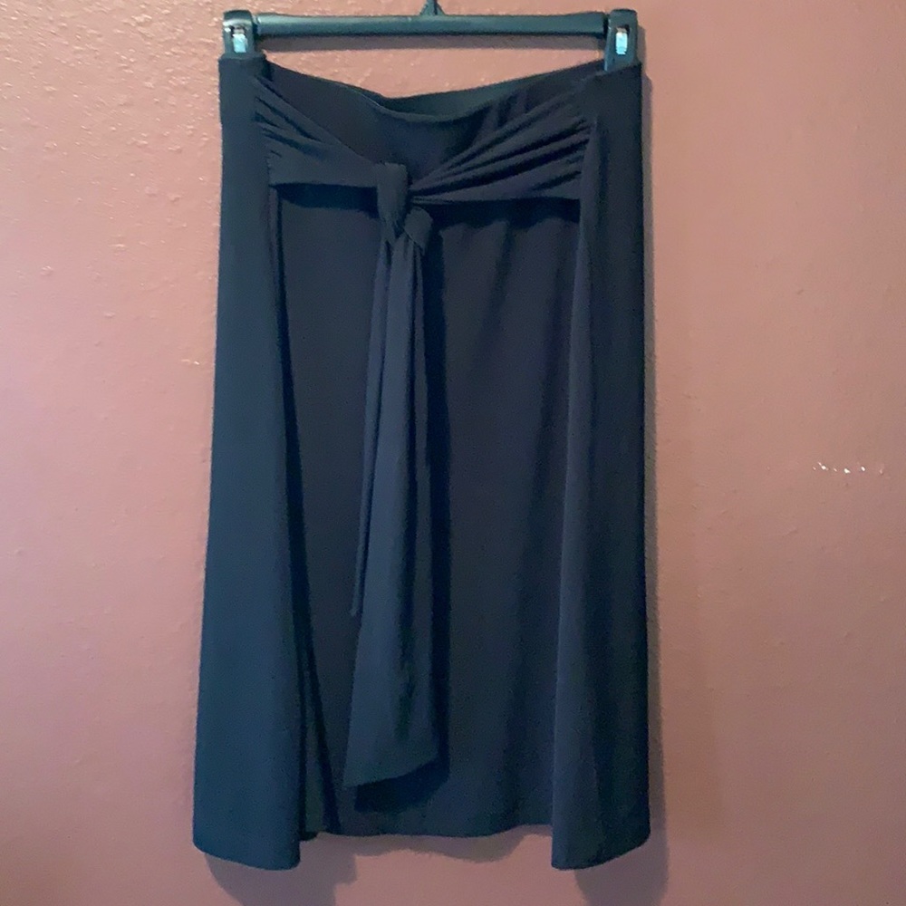 Black jersey skirt